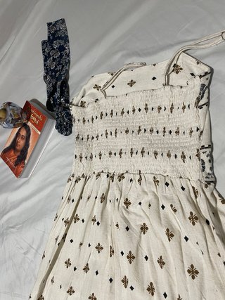 Vestido largo estampado verano