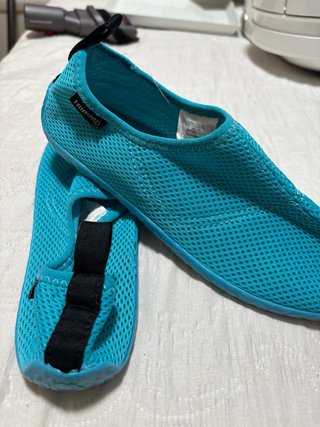 Escarpines Talla 38/39 Azul Turquesa