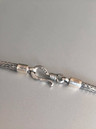 Collar Plata Ley 925 Trenzado