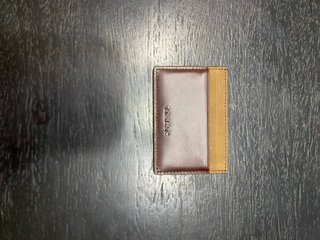 Cartera SILBON piel Marrón y Dorada