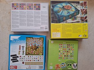 Lote 4 juegos de mesa infantiles