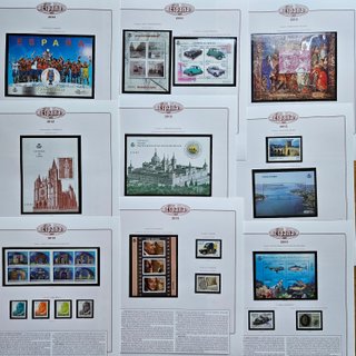 Colección Sellos España 2010-2014 montada