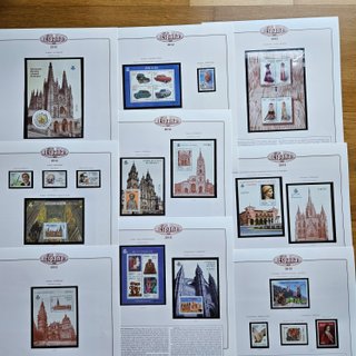 Colección Sellos España 2010-2014 montada