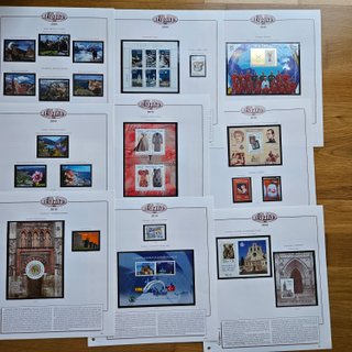 Colección Sellos España 2010-2014 montada