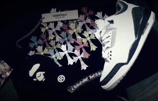 Jordan 3 Gris y Blanco