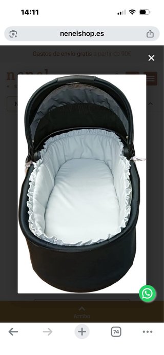2 Vestiduras Capazo Bebé Nenel Shop