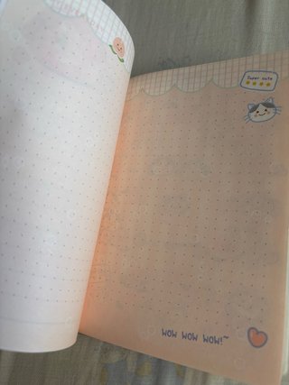 Libreta Kawaii Dinosaurios, frutas y gatos