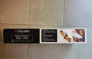 Jamonero Acero Inox Plegable de 3 Claveles