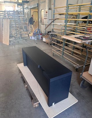 Mobile TV/ Console in Rovere Nero Artigianale