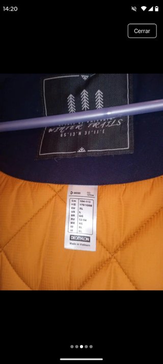 Abrigo Decathlon Mujer Negro/Azul