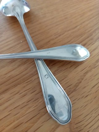 Cuchara y Tenedor de Plata