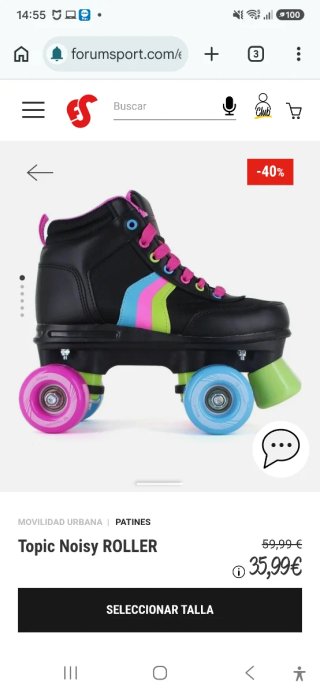 Patines Topic T. 36-38 + Bolsa