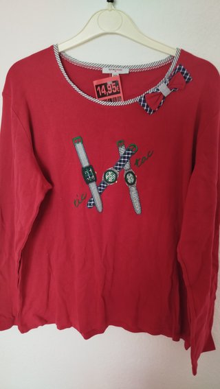 Camiseta Algodón Talla XXL Roja