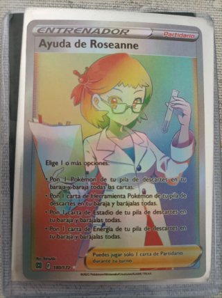 Carta Pokémon Ayuda de Roseanne 180/172