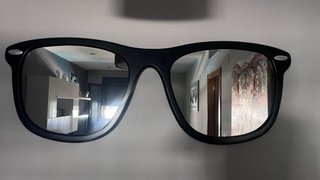 Espejo Decorativo Gafas Negro