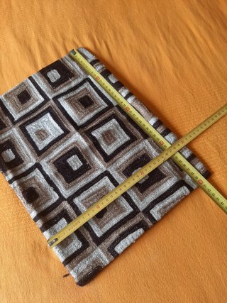 Funda cojín lino 30 x 40 beige y marrón