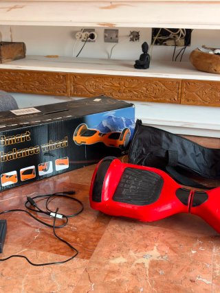 Hoverboard Rojo + Accesorio Go-Kart