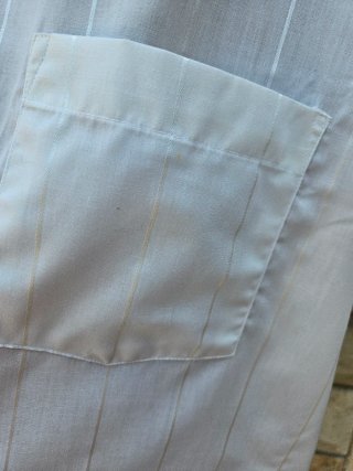 Camisa blanca de manga corta XL