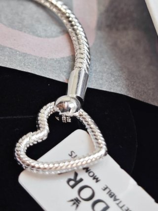 Pulsera Pandora Corazón Plata 18 centímetros ale