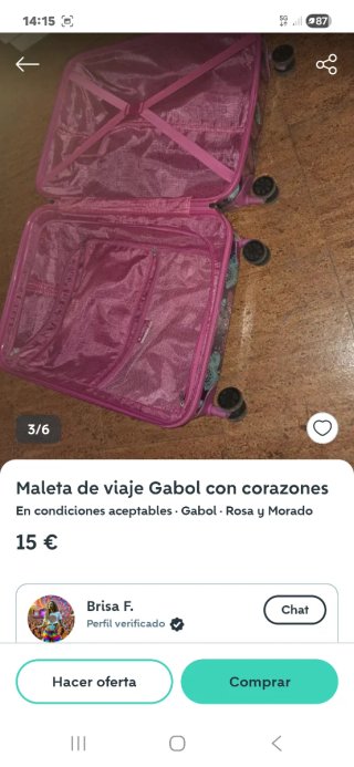 Maleta Gabol con corazones