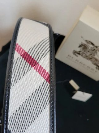 Cinturón Burberry Tartán Cuadros Ancho 95cm