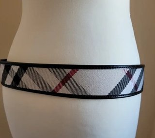 Cinturón Burberry Tartán Cuadros Ancho 95cm