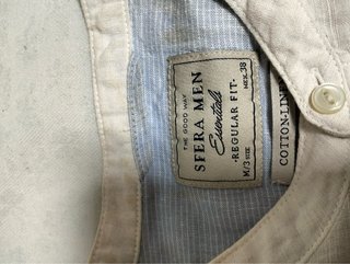 Camisa blanca manga corta