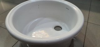 Lavabo/Pila Cerámica Blanca