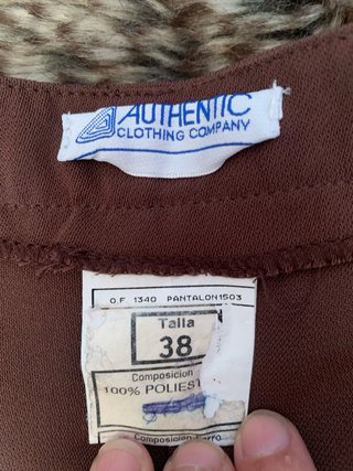 Pantalones vintage acampanados marrones