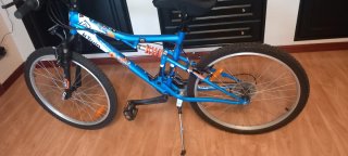 Bicicleta Btwin Azul Doble Suspensión