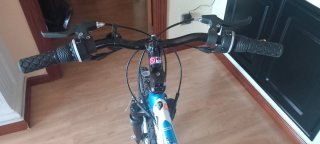 Bicicleta Btwin Azul Doble Suspensión