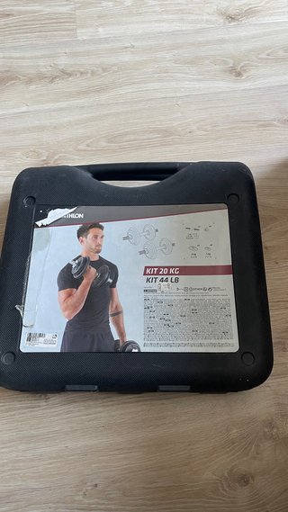 Kit Mancuernas 20kg + discos extras