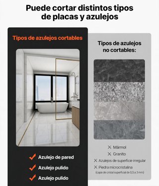 Cortadora de azulejos manual VEVOR 43 cm – Nueva