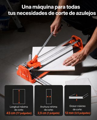 Cortadora de azulejos manual VEVOR 43 cm – Nueva