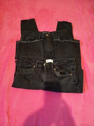 Pantalones Stradivarius Negros Talla L