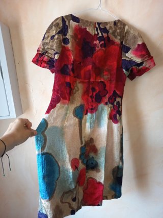 Vestido Tintoretto floral multicolor