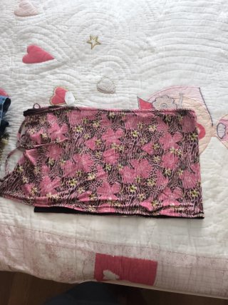 Pareo de bikini estampado, reversible