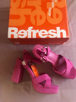 Sandalias Refresh plataforma rosa