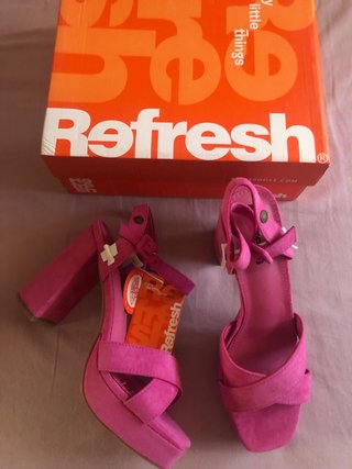 Sandalias Refresh plataforma rosa