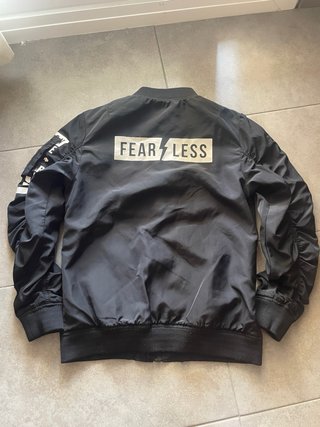Chaqueta Bomber Cool Cat Negra Original