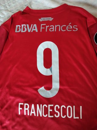 Camiseta River Plate Adidas Talla L #9 Francescoli
