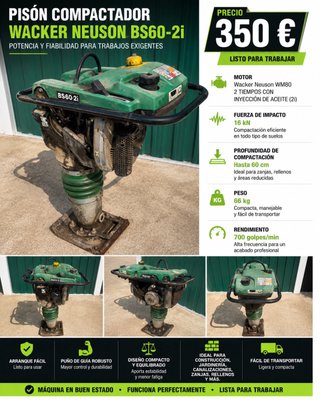 Pisón Compactador Wacker Neuson BS60-2i