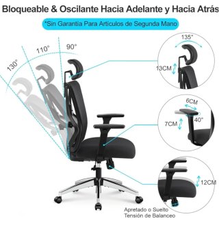 Silla ergonómica Ticova regulable NEGOCIABLE