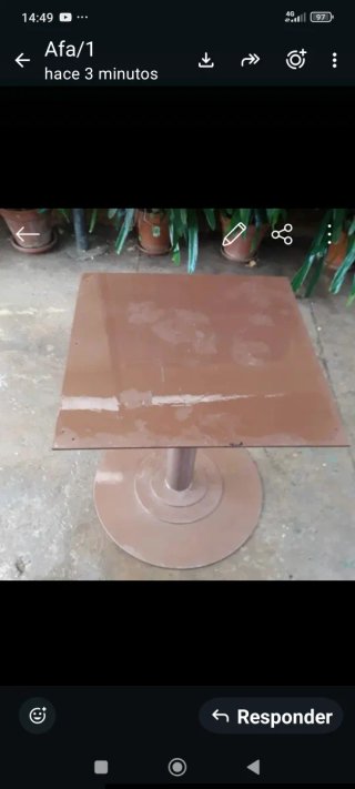 Base de mesa de hierro( tengo 3)