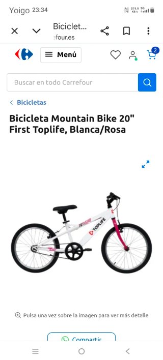 Bicicleta infantil TOPLIFE RUSH