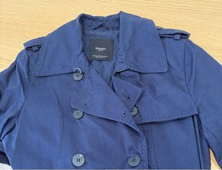 Gabardina Mango Azul Marino Talla XS