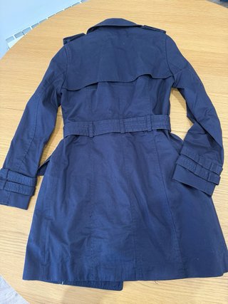 Gabardina Mango Azul Marino Talla XS