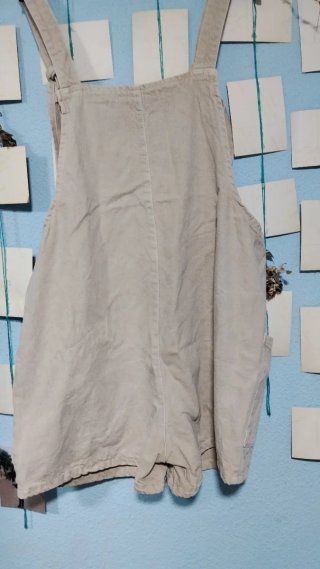 Peto vaquero corto beige