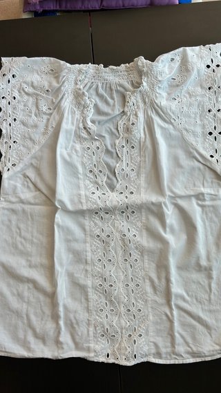 Blusa de algodón bordada