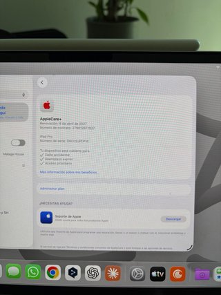 iPad Pro 11 M5 256GB WiFi + AppleCare color Plata